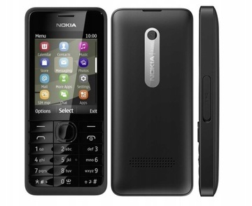 Telefon komórkowy Nokia 301 64 MB / 256 MB 3G czarny