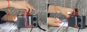ПОРТАТИВНОЕ РАДИО СО СВЕТОДИОДНОЙ ТУРИСТИЧЕСКОЙ ЛАМПОЙ AM/FM, АККУМУЛЯТОР