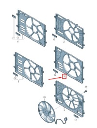 фото thumb №1, Vw golf vii 5g mk7 радиатор fan кожух 5q0121205al