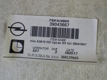 фото thumb №13, Стеля стеля 39043667 opel astra k v універсал