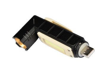 Светодиодный фонарик водонепроницаемый IP44 2в1 3Вт USB AKKU