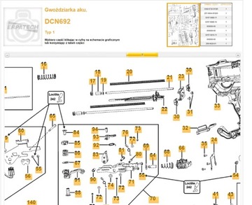Пружины Dewalt для DCN690 DCN692