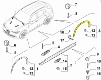 фото thumb №1, Накладка подкрылок задняя правый alfa romeo stelvio nowa оригинальная