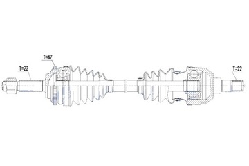 фото thumb №10, Nty піввісь привідна chevrolet aveo daewoo kalos 1.2i 16v 08- права mtm