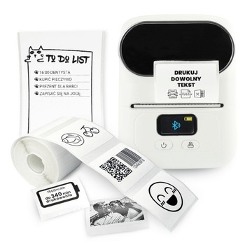 Белый мини-термопринтер для самоклеящихся этикеток Phomemo M110