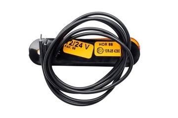Габаритный фонарь оранжевый HORPOL LD 2328 LED типа SLIM с кабелем 0,5м