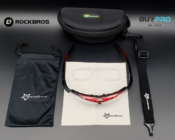Okulary fotochromowe na rower sportowe do biegania w góry lekkie ROCKBROS