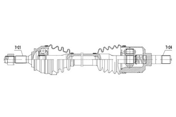 фото thumb №1, Полуось привод citroen c-elysee 1.6hdi 92km 12- левая