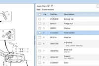 фото thumb №9, Верхній частина поперечина передній volvo s40 ii ms 31335263 2.0l дизель 100kw