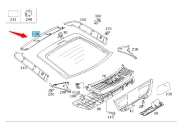 фото thumb №1, Захист задньої кришки mercedes c купе w203 a20374724717e94