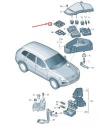 фото thumb №1, Vw touareg 7p mk2 relay plate 7l6937503a
