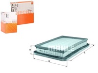 фото thumb №1, Knecht фільтр повітря opel combo, combo tour, cor