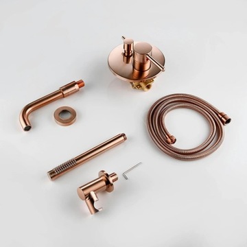 Смеситель для ванны скрытого монтажа MATT COPPER - Комплект