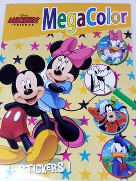 КНИГА-РАСКРАСКА DISNEY MEGA COLOR PIXAR HEROES ПОДАРОК