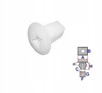 фото thumb №1, Кліпса колодка монтажна mitsubishi colt 1996-2004