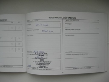 KIA książka serwisowa PL 2010/2011 rok oryginalna