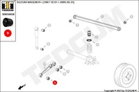 фото thumb №9, Втулка wah. suzuki t. ignis m15a 00- заднего продольный передняя
