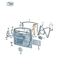 фото thumb №2, Накладка рама дверь стойка b vw golf plus правая