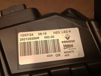 фото thumb №5, Лампа передняя правая led pure vision renault koleos ii 2016 260109289r новая