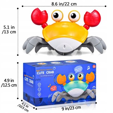 КРАБ ПРОГУЛКА, ПЛАВАНИЕ, ТЯНКА ИГРУШКА 3 В 1