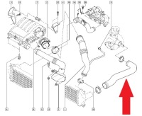 Renault mascott 3,0 труба пабтрубок  шланг интеркулер Цена, фото thumb