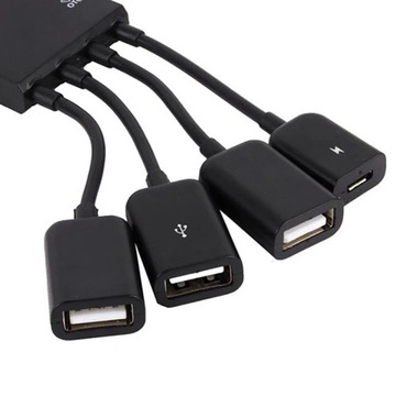 С функцией зарядки переключателя OTG Micro-USB HUB One Drag Four Mobile Phone