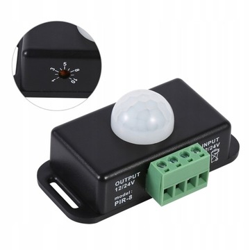 ŚCIENNY CZUJNIK RUCHU PIR ZEWNĘTRZNY LED NATYNKOWY CZUJKA SENSOR