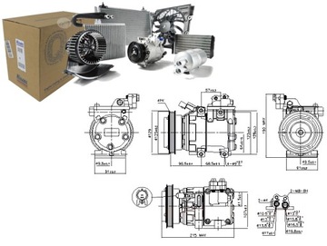 фото thumb №14, Компресор кондиціонера підходить до: hyundai купе ii, elantra iii, matri