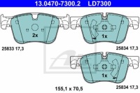 фото thumb №2, Гальмівні диски гальмівні колодки перед ate peugeot 308 ii