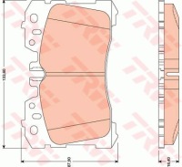 Тормозные колодки ham. lexus p. ls 06- gdb3473 Цена, фото thumb