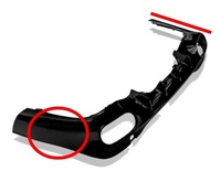 фото thumb №10, Дифузор накладка бампера mercedes cla w118 amg