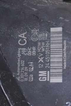 фото thumb №16, Opel zafira b лампа праві перед b200