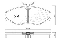 фото thumb №1, Metelli тормозные колодки тормозные nissan primastar dci 115