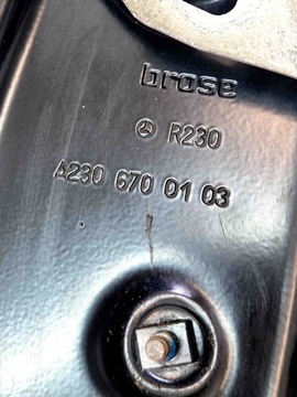 фото thumb №9, Підйомник вікна задніх лівих двері mercedes-benz sl r230 2306700103