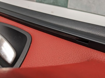 фото thumb №7, Боковина оббивка двері ліва лівий перед bmw e92 e93 червона шкіра uk 05-09r