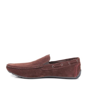 MĘSKIE MOKASYNY BRĄZOWE ZAMSZOWE BUTY WSUWANE CASUAL MUST HAVE SEZONU HOT