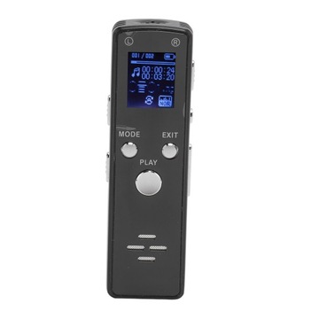 Цифровой диктофон с шумоподавлением, 220 мАч, MP3-плеер, портативный рекордер