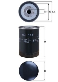 фото thumb №1, Knecht oc 114 фільтр оливи opel chevrolet hummer opel renault