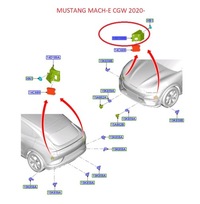 фото thumb №11, Кронштейн левый передний мертвого pola mustang mach-e 2520070 _ lj8t-14h033-ac