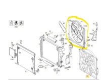 фото thumb №4, Mercedes c215 вентилятор радіатора з модуль /4pin