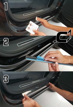 Накладки на пороги VW Golf VI HB/3 2009-2012 гг.