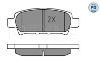 фото thumb №2, Тормозные диски тормозные колодки задняя meyle mitsubishi outlander i