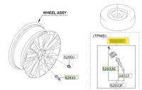 Купить Клапан tpms hyundai elantra / tucson, фото thumb
