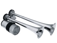 фото thumb №1, Сигнал хром клаксон 2 сигнальні труби з kompresorem 12v