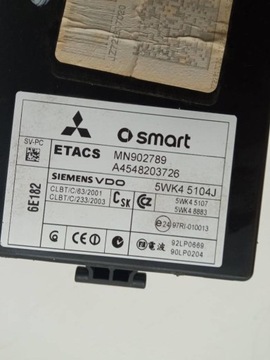 фото thumb №2, Модуль a4548203726 mn902789 smart forfour i 2004-2006