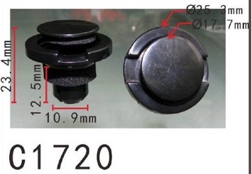 фото thumb №2, Subaru forester legacy outback штифт кліпса планки порогової 909140020