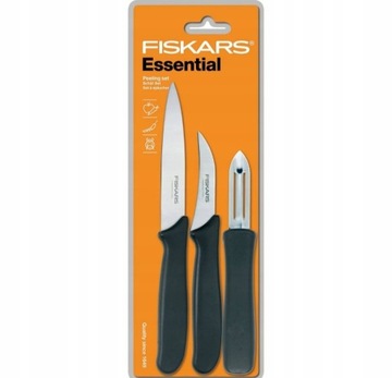 Набор ножей для чистки овощей FISKARS Essential, 3 шт.