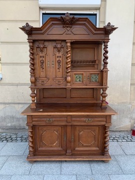 Красивый эклектичный сервант - довоенный Гданьск
