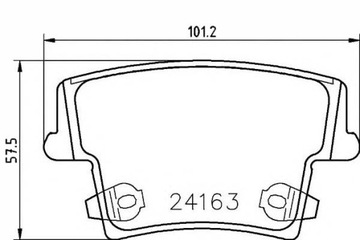 фото thumb №2, Гальмівні колодки ham. chrysler 300 lancia thema