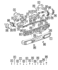 фото thumb №6, Підсилювач абсорбер бампера usa задня wrangler jl